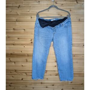 Abercrombie & Fitch Light Blue Maternity Cropped Jeans